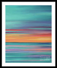 Load image into Gallery viewer, Abundance blue and orange ocean sunset - Framed Print
