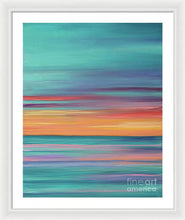 Load image into Gallery viewer, Abundance blue and orange ocean sunset - Framed Print
