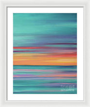 Load image into Gallery viewer, Abundance blue and orange ocean sunset - Framed Print
