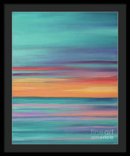 Load image into Gallery viewer, Abundance blue and orange ocean sunset - Framed Print
