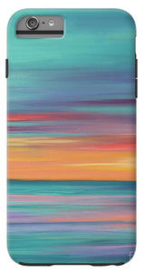 Abundance blue and orange ocean sunset - Phone Case