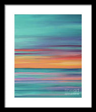 Load image into Gallery viewer, Abundance blue and orange ocean sunset - Framed Print
