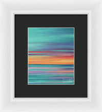 Load image into Gallery viewer, Abundance blue and orange ocean sunset - Framed Print
