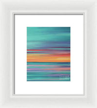 Load image into Gallery viewer, Abundance blue and orange ocean sunset - Framed Print
