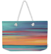 Load image into Gallery viewer, Abundance blue and orange ocean sunset - Weekender Tote Bag
