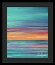 Load image into Gallery viewer, Abundance blue and orange ocean sunset - Framed Print
