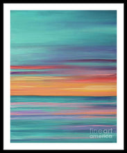 Load image into Gallery viewer, Abundance blue and orange ocean sunset - Framed Print
