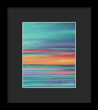 Load image into Gallery viewer, Abundance blue and orange ocean sunset - Framed Print
