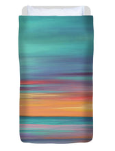 Load image into Gallery viewer, Abundance blue and orange ocean sunset - Duvet Cover
