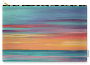 Abundance blue and orange ocean sunset - Carry-All Pouch