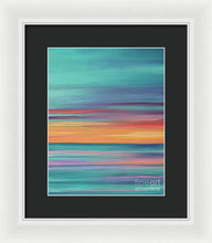 Load image into Gallery viewer, Abundance blue and orange ocean sunset - Framed Print
