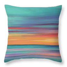 Load image into Gallery viewer, Abundance blue and orange ocean sunset - Throw Pillow
