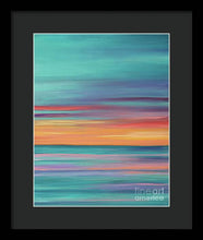 Load image into Gallery viewer, Abundance blue and orange ocean sunset - Framed Print
