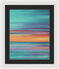 Load image into Gallery viewer, Abundance blue and orange ocean sunset - Framed Print
