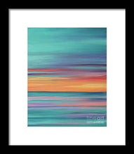 Load image into Gallery viewer, Abundance blue and orange ocean sunset - Framed Print
