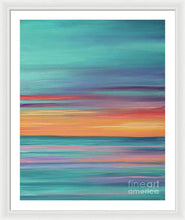 Load image into Gallery viewer, Abundance blue and orange ocean sunset - Framed Print
