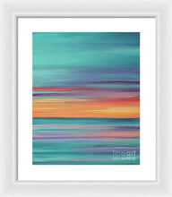 Load image into Gallery viewer, Abundance blue and orange ocean sunset - Framed Print

