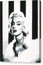 Load image into Gallery viewer, Black and White Marilyn - Canvas Print
