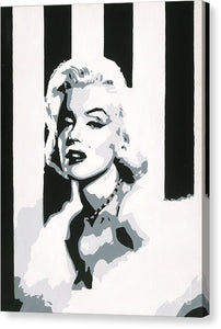 Black and White Marilyn - Canvas Print