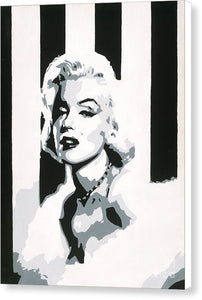Black and White Marilyn - Canvas Print