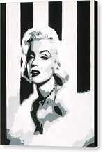 Load image into Gallery viewer, Black and White Marilyn - Canvas Print
