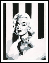 Load image into Gallery viewer, Black and White Marilyn - Framed Print
