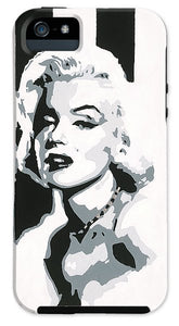 Black and White Marilyn - Phone Case