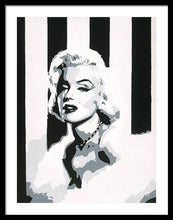 Load image into Gallery viewer, Black and White Marilyn - Framed Print
