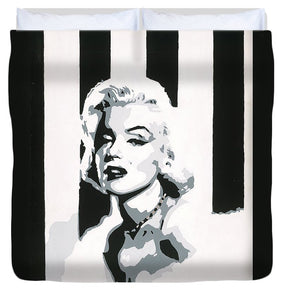 Black and White Marilyn - Duvet Cover