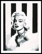 Load image into Gallery viewer, Black and White Marilyn - Framed Print
