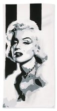 Load image into Gallery viewer, Black and White Marilyn - Bath Towel
