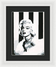 Load image into Gallery viewer, Black and White Marilyn - Framed Print
