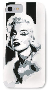 Black and White Marilyn - Phone Case