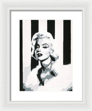 Load image into Gallery viewer, Black and White Marilyn - Framed Print
