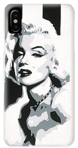 Black and White Marilyn - Phone Case
