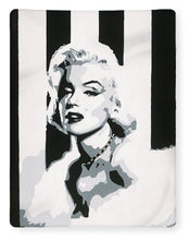 Load image into Gallery viewer, Black and White Marilyn - Blanket
