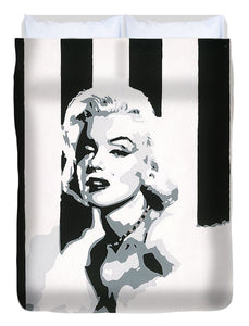 Black and White Marilyn - Duvet Cover