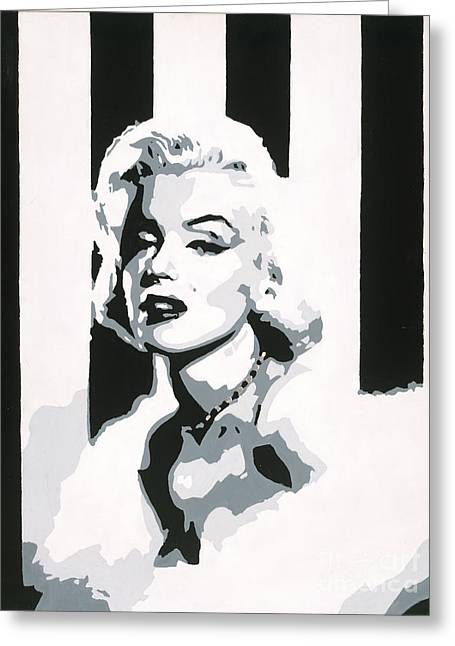 Black and White Marilyn - Greeting Card