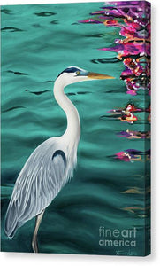 Blue Heron  - Canvas Print