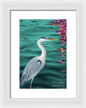 Load image into Gallery viewer, Blue Heron  - Framed Print

