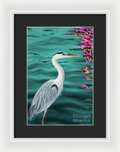 Load image into Gallery viewer, Blue Heron  - Framed Print
