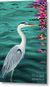 Blue Heron  - Metal Print