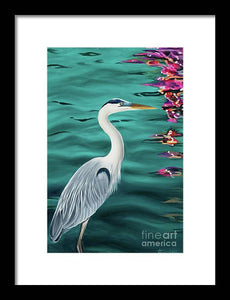 Blue Heron  - Framed Print