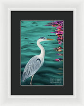Load image into Gallery viewer, Blue Heron  - Framed Print
