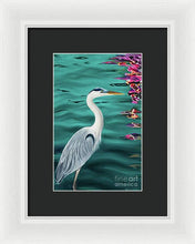 Load image into Gallery viewer, Blue Heron  - Framed Print

