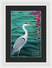 Load image into Gallery viewer, Blue Heron  - Framed Print
