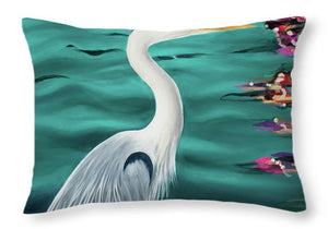 Blue Heron  - Throw Pillow
