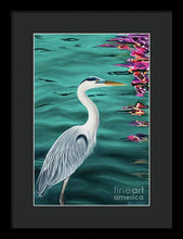 Load image into Gallery viewer, Blue Heron  - Framed Print

