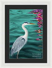 Load image into Gallery viewer, Blue Heron  - Framed Print
