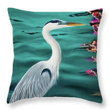 Load image into Gallery viewer, Blue Heron  - Throw Pillow
